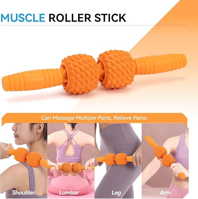 5 in 1 Foam Roller Set, High Density Fitness Exercise Foam Roller for Deep Tissue Muscle Massage