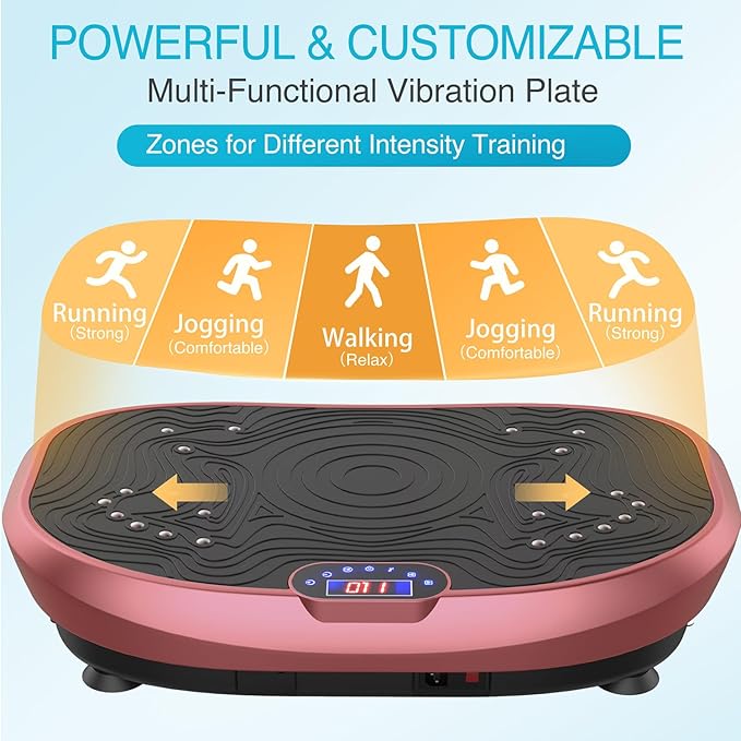 AXV Vibration Plate Exercise Machine Whole Body Workout Power Vibrate Fitness Platform Vibrating