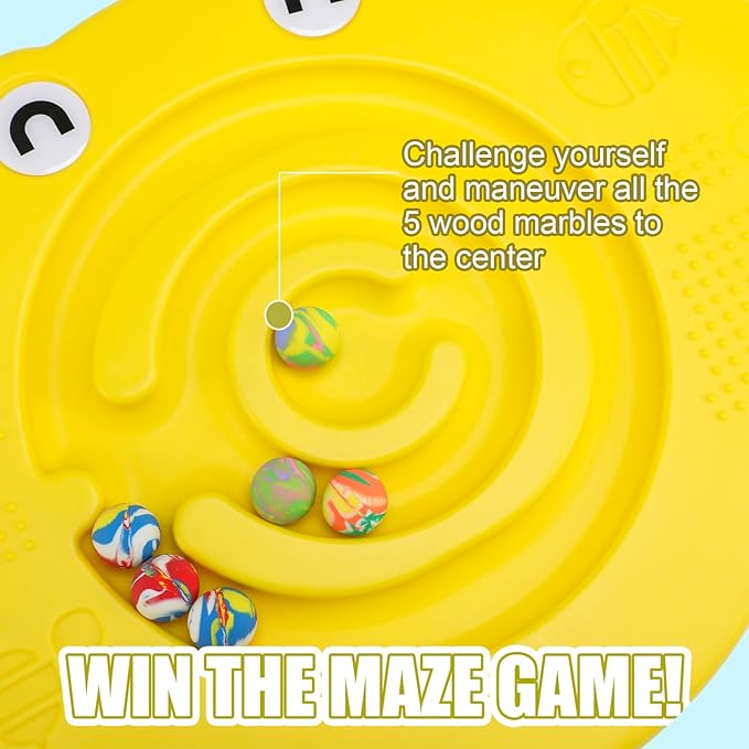 Maze Balance Board for Kids Plastic Wobble Rocker Balance Board with Mini Balls Load 170lb for