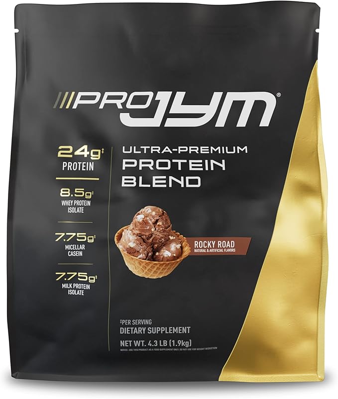 Pro JYM Rocky Road Protein Powder - Whey Protein Isolates, Casein, & Milk Protein, Lean Muscle