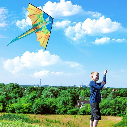 Xida Kites for Kids Ages 4-8, Large Kite for Adults, Easy to Fly Beach Kites with Handle and
