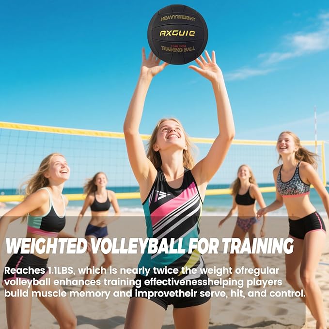 1.1LBS Heavy Weight Volleyball Official Size 5 Setter Training Volleyballs Training