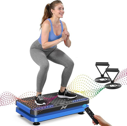 AXV Vibration Plate Fitness Platform Exercise Machine Vibrating Shaking Full Body Shaker Workout