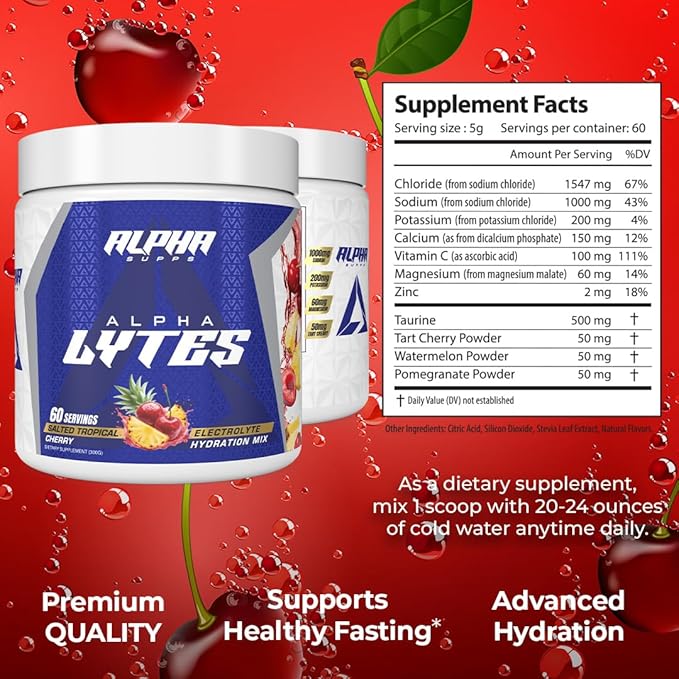 Lytes - Electrolyte Powder Daily Hydration Drink Mix - Sugar-Free, Zero Calorie Instant Formula
