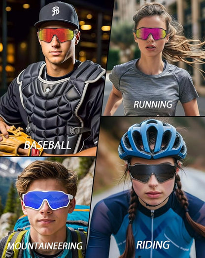 BEACOOL Polarized Running Sunglasses for Men Women UV400 Protection TR90 Sport Sunglasses for