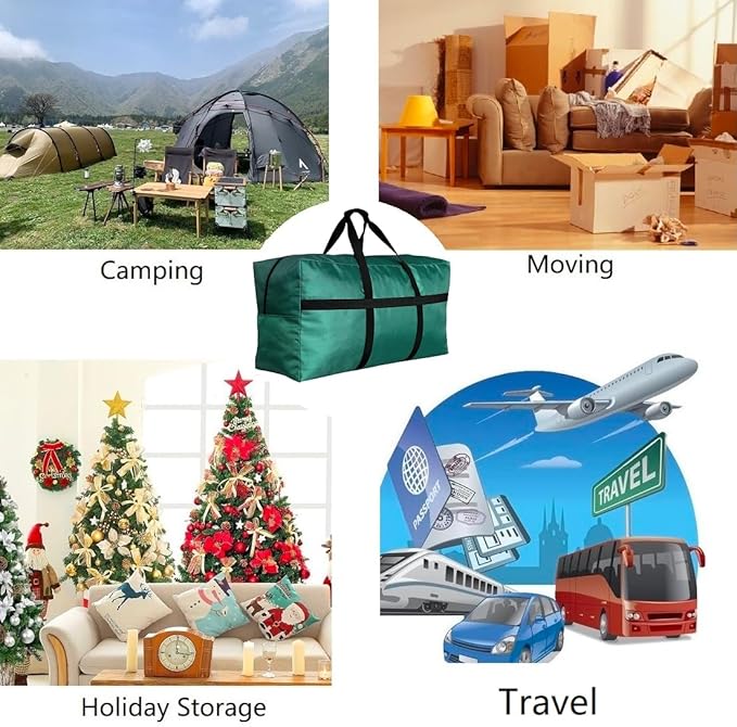Extra Large Canvas Storage Duffle Bag for Travel, Big Foldable XL Duffle Bag for Traveling