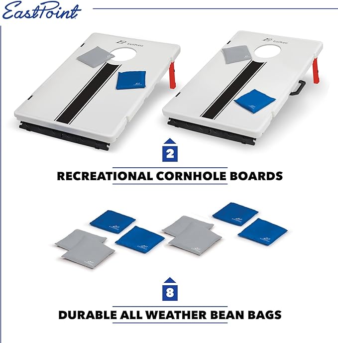 EastPoint Sports All-Weather Cornhole Set - Lightweight and Portable Size 33 in. x 21 in.