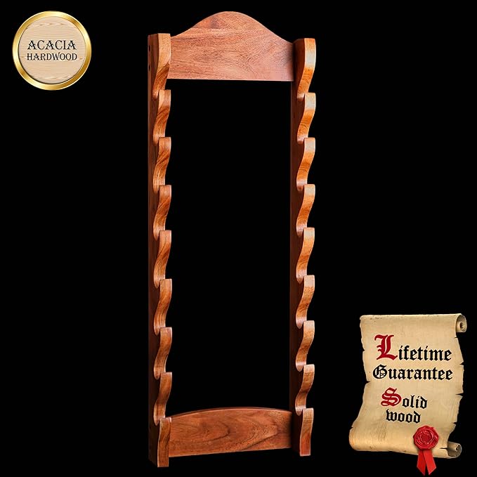Mythrojan Medieval Sword Wall Mount Samurai Sword Display Stand Katana Sword Holder Gladiator Sword