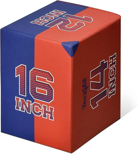 Yes4All 3-in-1 Soft-Padded Plyo Box With Wooden Core, Non-Slip Multi-Use Cushioned Plyometric Jump
