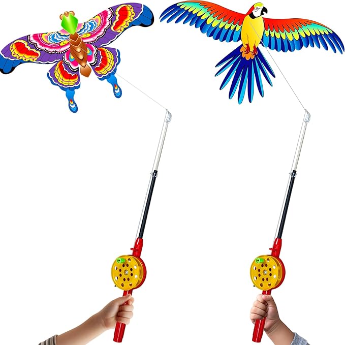 HENGDA KITE Fishing Rod Kite,for Kids and Adults,Easy to Fly,Excellent Fabric and Structure