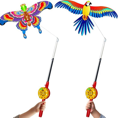 HENGDA KITE Fishing Rod Kite,for Kids and Adults,Easy to Fly,Excellent Fabric and Structure
