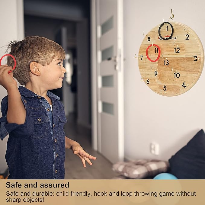 Ring Toss Game,Indoor Outdoor for Kids Adults Family,Fun Tailgate or Hangs on Wall,Exciting Gift