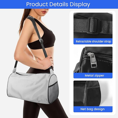 C&F BOGMOST Small Gym Bag for Women & Men,Small Lightweight Duffel Bag Carry On Bags Mini Duffel