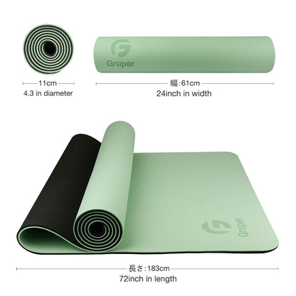 Yoga Mat Non Slip, Eco Friendly Fitness Exercise Mat with Carrying Strap,Pro Yoga Mats for