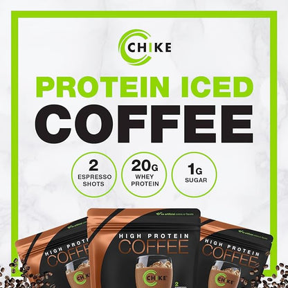Chike Mocha High Protein Iced Coffee, 20 G Protein, 2 Shots Espresso, 1 G Sugar, Keto Friendly and