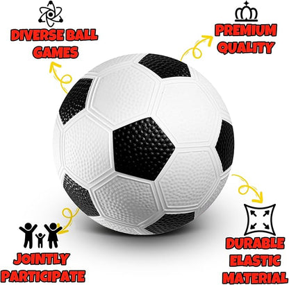 8.5 Inch Sports Balls Set 7 Pack,Playground Balls for Kids&Adults, Includes Soccer Ball