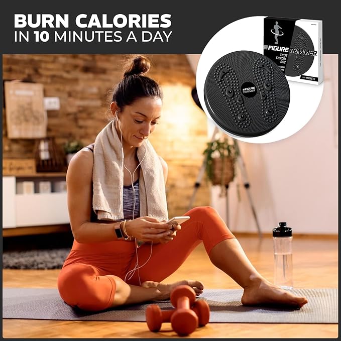 Daiwa Felicity Figure Trimmer Ab Twister Board - Waist Twister Machine for Core & Abs Exercise