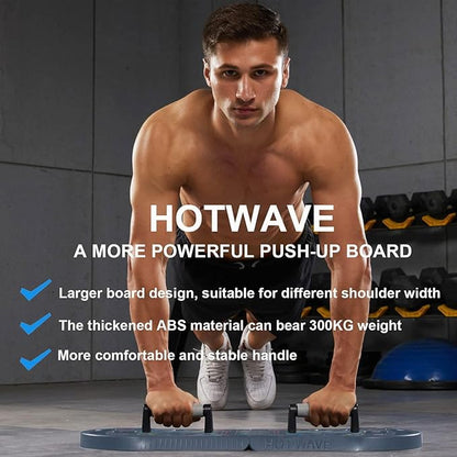 HOTWAVE Portable Exercise Equipment with 16 Gym Accessories.20 in 1 Push Up Board