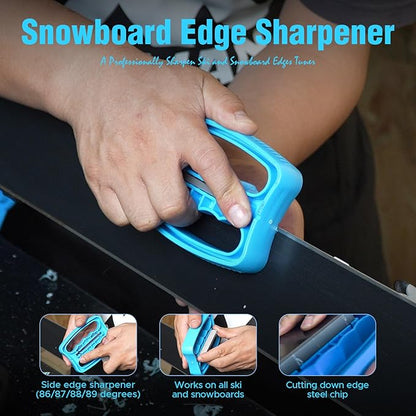 XCMAN Complete Ski Snowboard Tuning Waxing Combo Kit with Waxing Iron,Ski Wax,Side Edge Tuner,Ptex