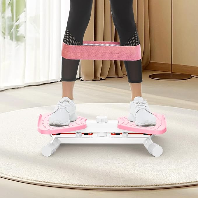 Waist Twister Ab Machine, 300 lbs Capacity Exercise Twist Board with Resistance Bands, Core Trainer