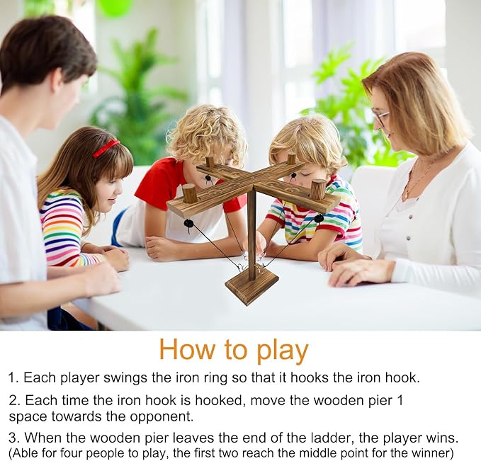Ring Toss Game, Ring and Hook Game, Patio Games, Ring toss Game for Adults,Games for Adults