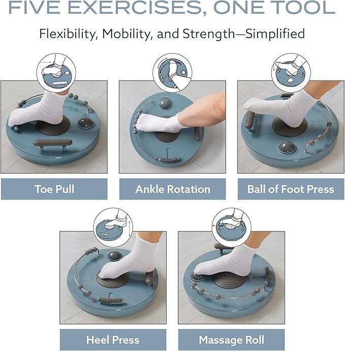 PT Pro Fit Foot Trainer, Plantar Fasciitis Relief, Deep Tissue Muscle Massage, Foot Arch and Heel