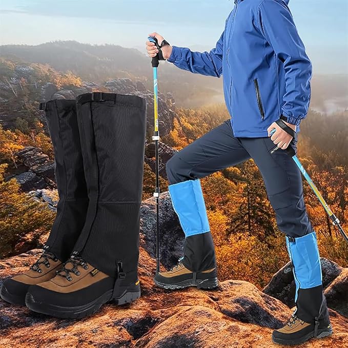 Leg Gaiters for Hiking Boots,900D Waterproof Hunting Hiking Gaiters Adjustable Snow Boot Gaiters