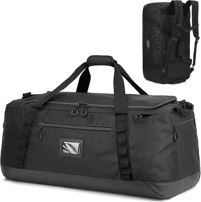 TUGUAN Extra Large Travel Duffle Bag Backpack for Men with Adjustable Dividers 120L Big Weekend