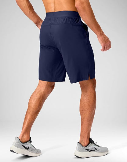 Men's Running Shorts with Zipper Pockets 9 Inch/ 7 Inch / 5 Inch Lightweight Quick Dry Gym Workout
