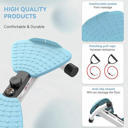 renZEC Waist Twister Machine, Adjustable Exercise Twist Board for Women Men, Noiseless Ab Twister