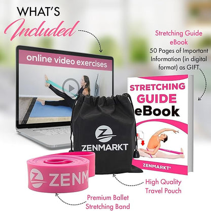 Zenmarkt Ballet Stretch Bands for Flexibility and Strength - Stretch Bands Ideal to Have as Dance
