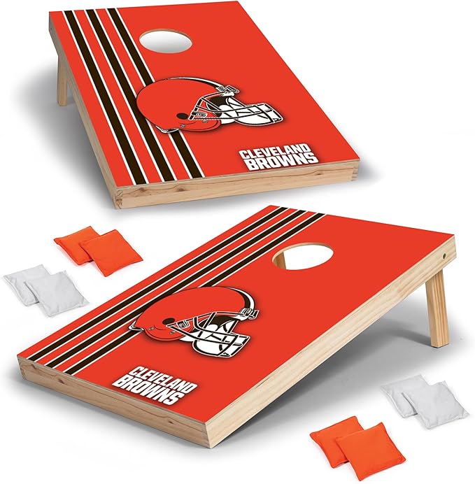 NFL 2' x 3' Solid Wood Cornhole Set with Direct Print HD Team Graphics – Great Gift for Any