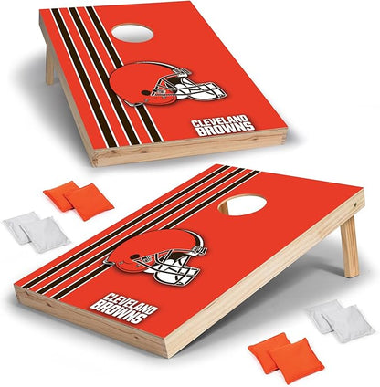 NFL 2' x 3' Solid Wood Cornhole Set with Direct Print HD Team Graphics – Great Gift for Any