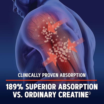 GNC AMP Creatine HCl 189 Pills, Clinically Proven Strength & Muscle Builder, Athletic Performance