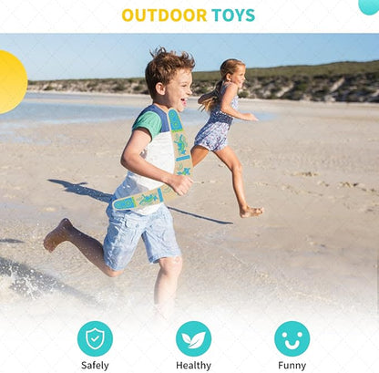 Boomerang for Kids, Australia Style Handmade Wooden Authentic Boomerang, V-Shaped Returning