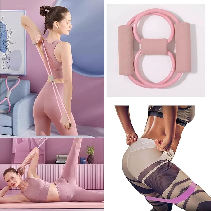 Pilates Essentials Kit for Women - Better Yoga Pilates Kit for Home Workouts with Pilates Ring and