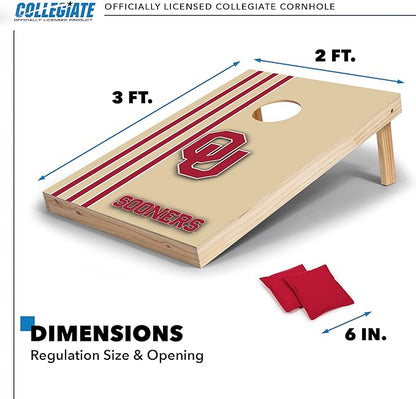 2' x 3' Solid Wood Cornhole Set with Direct Print HD Team Graphics – Great Gift for Any NCAA Fan!