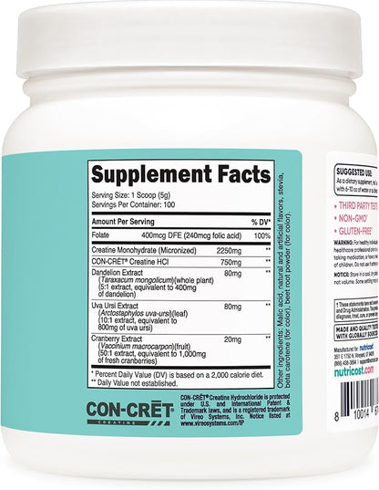 Nutricost Creatine Monohydrate Powder for Women, Micronized, Peach Mango, 100 Servings
