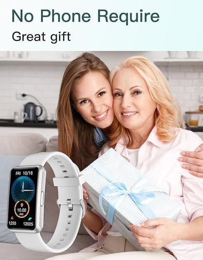 HUAKUA Fitness Tracker No Bluetooth No APP No Phone Needed, Fitness Watch for Men Women Parents