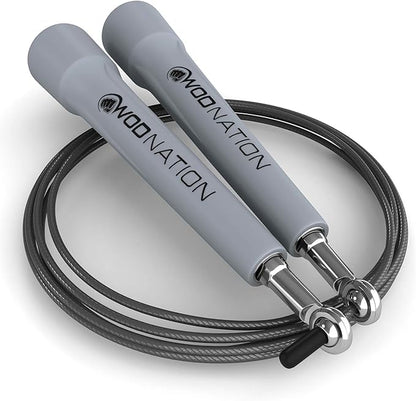 WOD Nation Adjustable Speed Jump Rope For Men, Women & Children - Blazing Fast Fitness Skipping