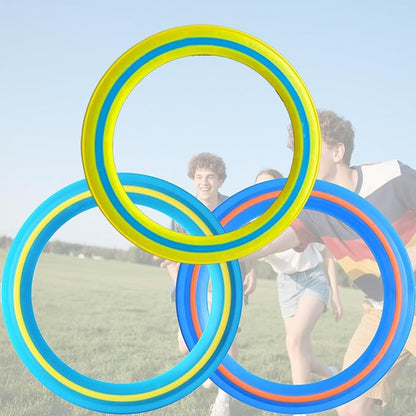 11-inch Flying Ring, 3-Piece Set. A Sports Game for Beach, Backyard, Park, and pet Interaction.