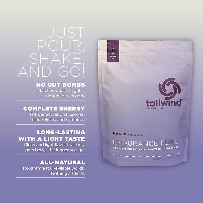 Tailwind Nutrition Endurance Fuel, Carbohydrate & Electrolyte Sports Drink Mix Powder, Gluten-Free