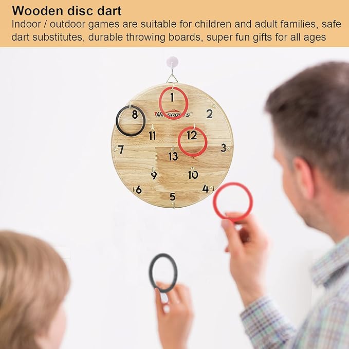 Ring Toss Game,Indoor Outdoor for Kids Adults Family,Fun Tailgate or Hangs on Wall,Exciting Gift