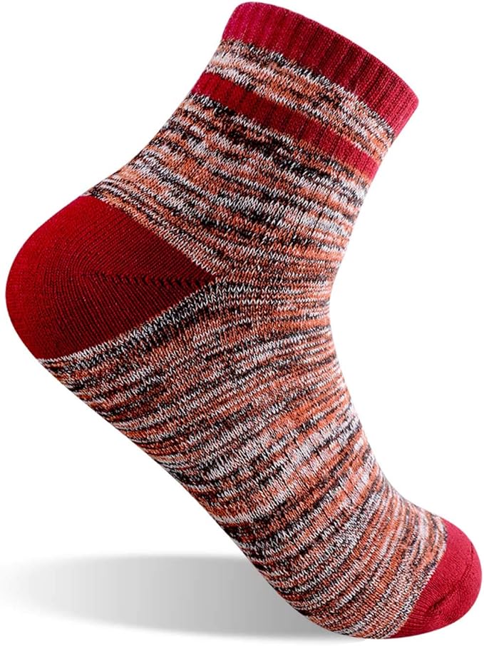FEIDEER Hiking Walking Socks For Women, Multi-pack Outdoor Recreation Socks Moisture Wicking Crew