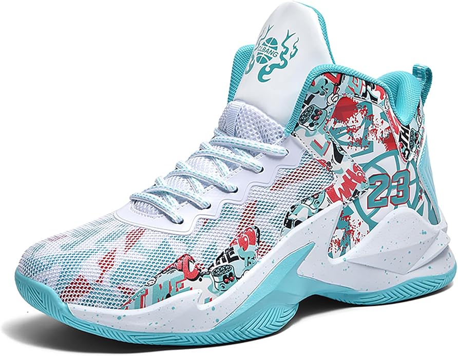 Boys Basketball Shoes Breathable Indoor Athletic Shoes Youth Outdoor Fashion Sneakers Comfortable