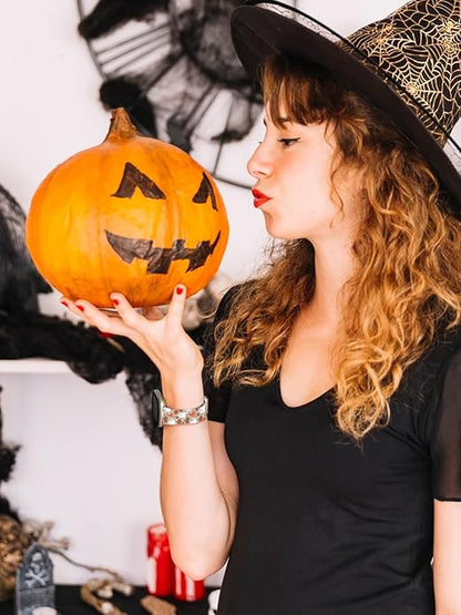 Watbro Halloween Holiday Band Compatible with Fitbit Versa 3 / Sense/Fitbit Versa 4 / Sense 2 Bands