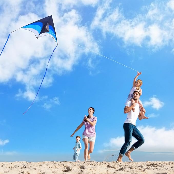 Mint's Colorful Life Delta Kite for Kids & Adults, Extremely Easy to Fly Kite, Best Kites for