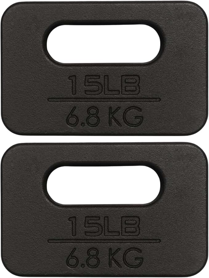 Yes4All Ruck Weight Plate, Cast Iron Rucking Plates with Wide Grip for Swings, Squat, Strength