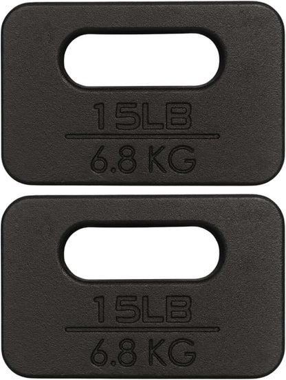 Yes4All Ruck Weight Plate, Cast Iron Rucking Plates with Wide Grip for Swings, Squat, Strength