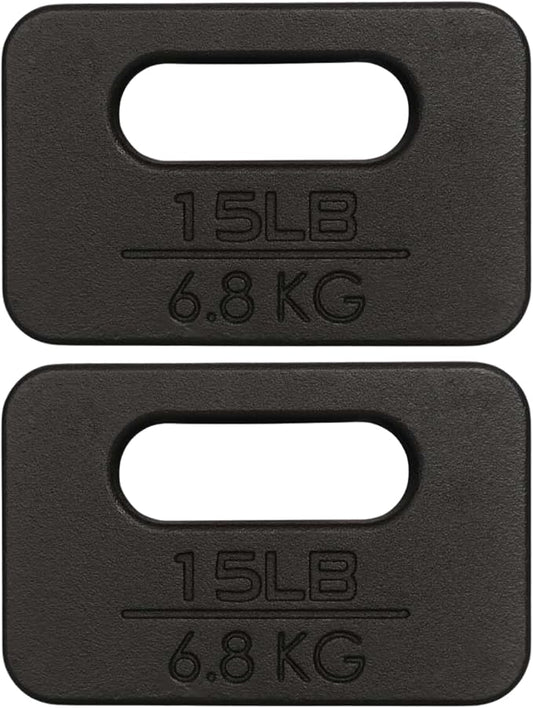 Yes4All Ruck Weight Plate, Cast Iron Rucking Plates with Wide Grip for Swings, Squat, Strength